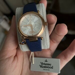 Vivienne Westwood Blue and Gold Timepiece